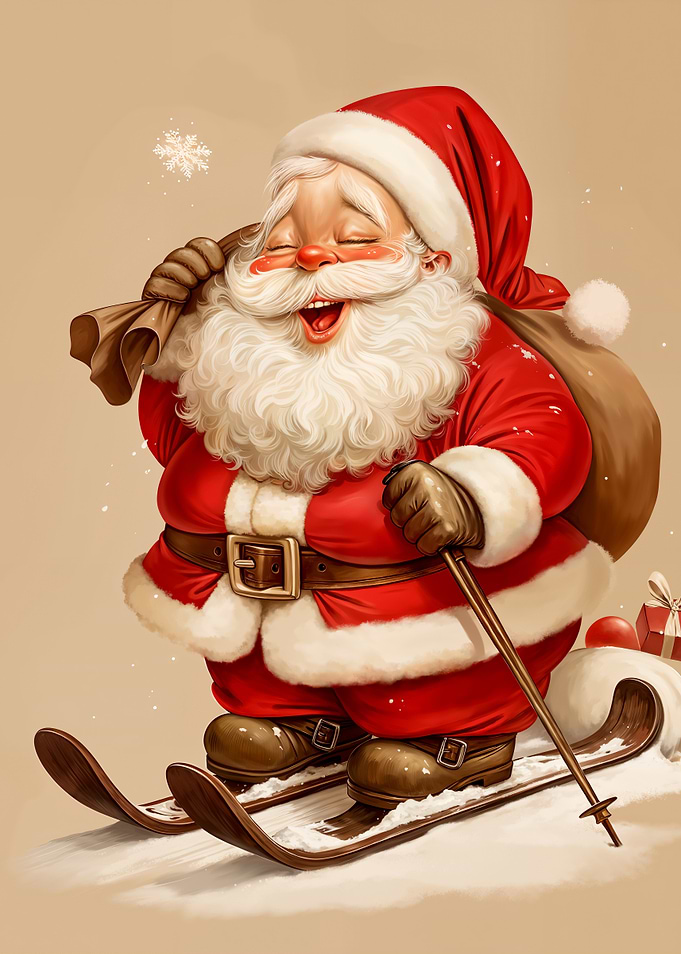 Santa Claus Skiing