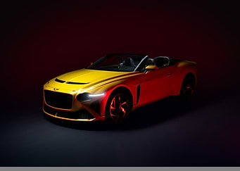 Yellow Bentley Convertible