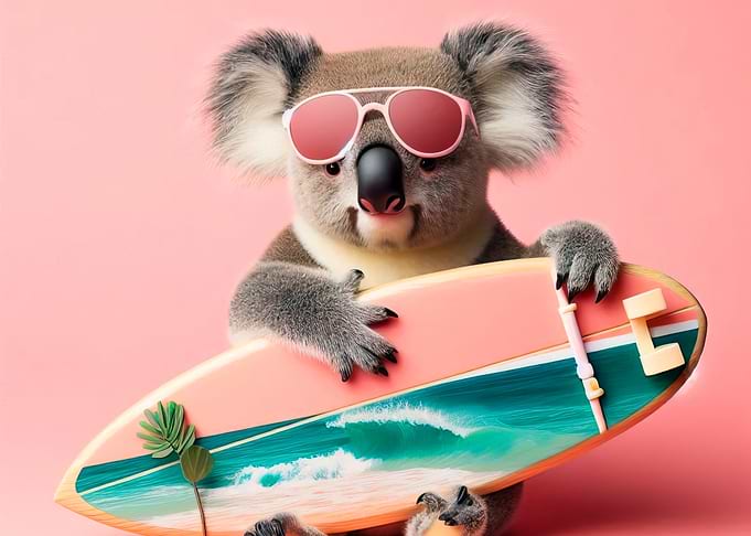 Koala Surfer
