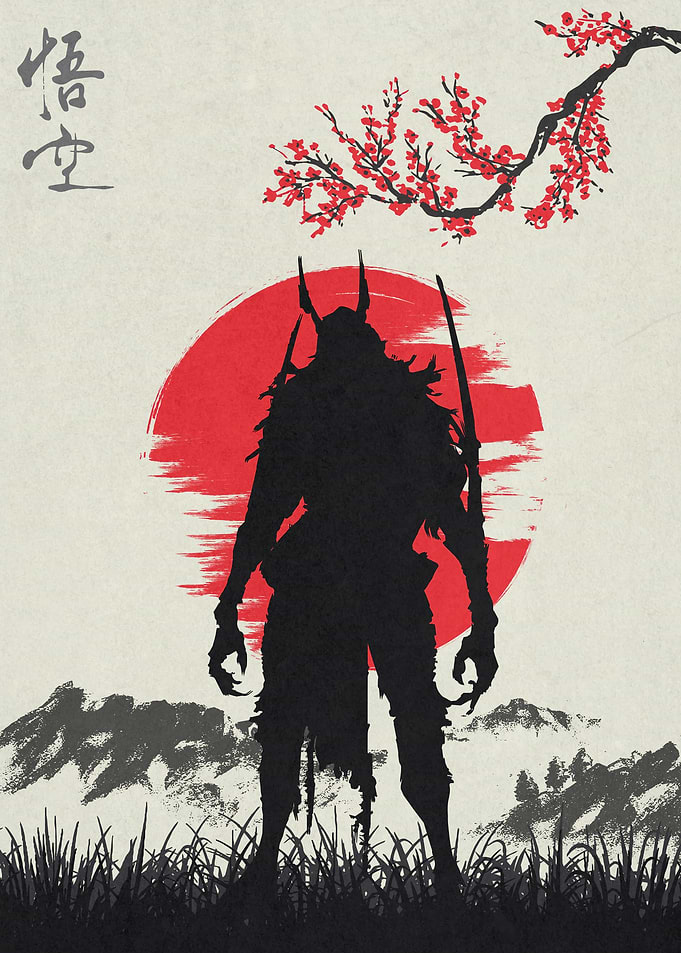 Yaksha King Silhouette Black Myth Wukong