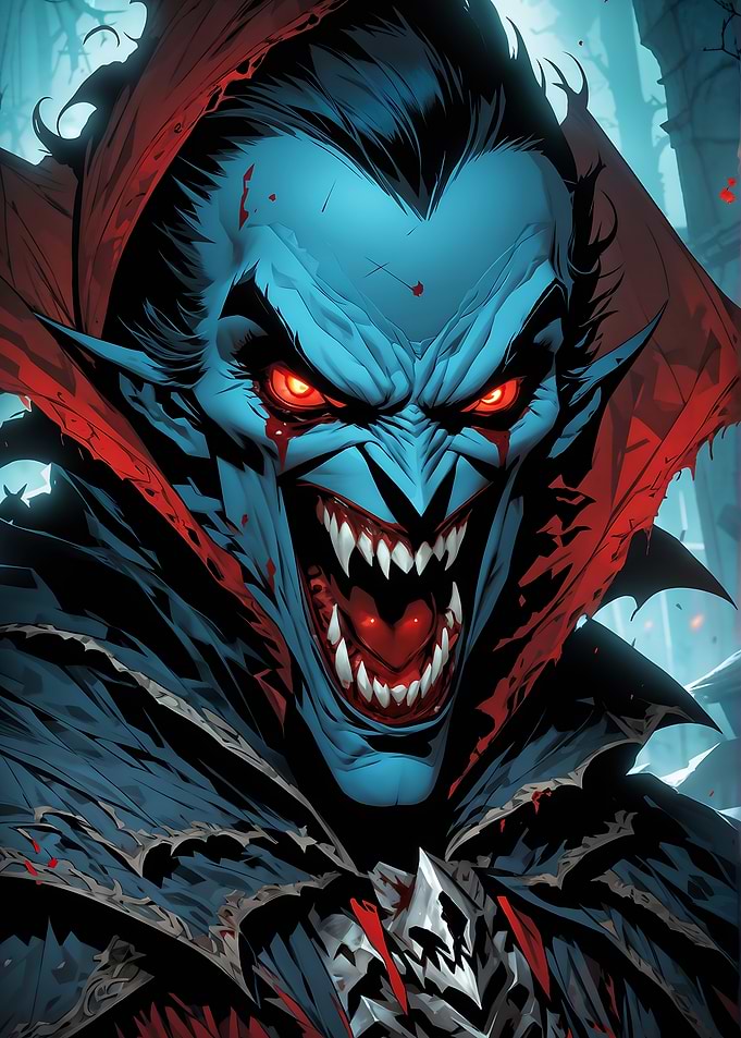 Vampire with Fangs