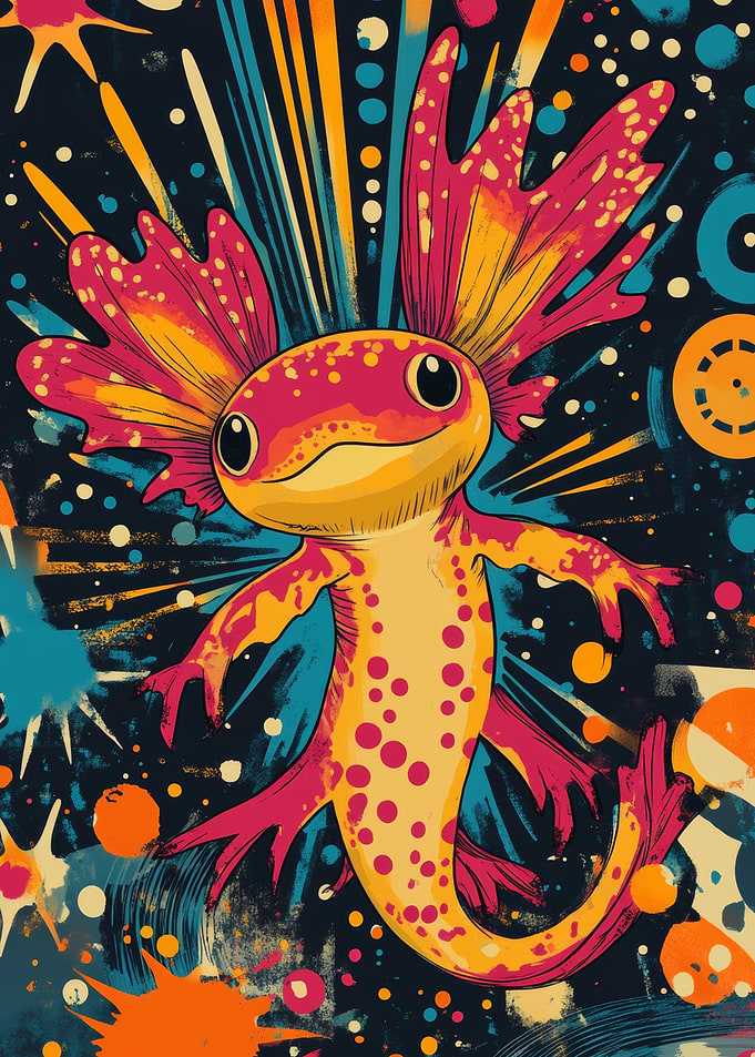 Axolotl in Space | Playful