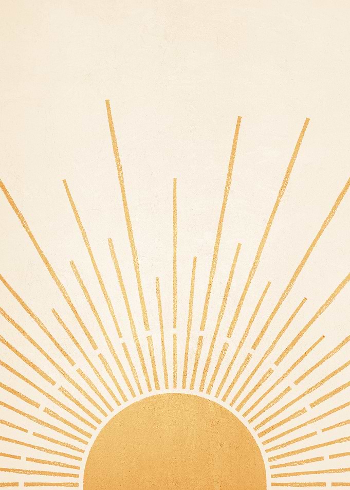 Sunrise Minimalist Art