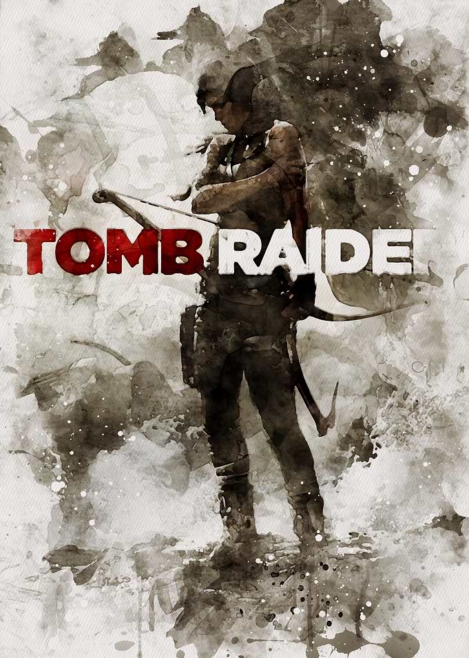 Tomb Raider Watercolor Art