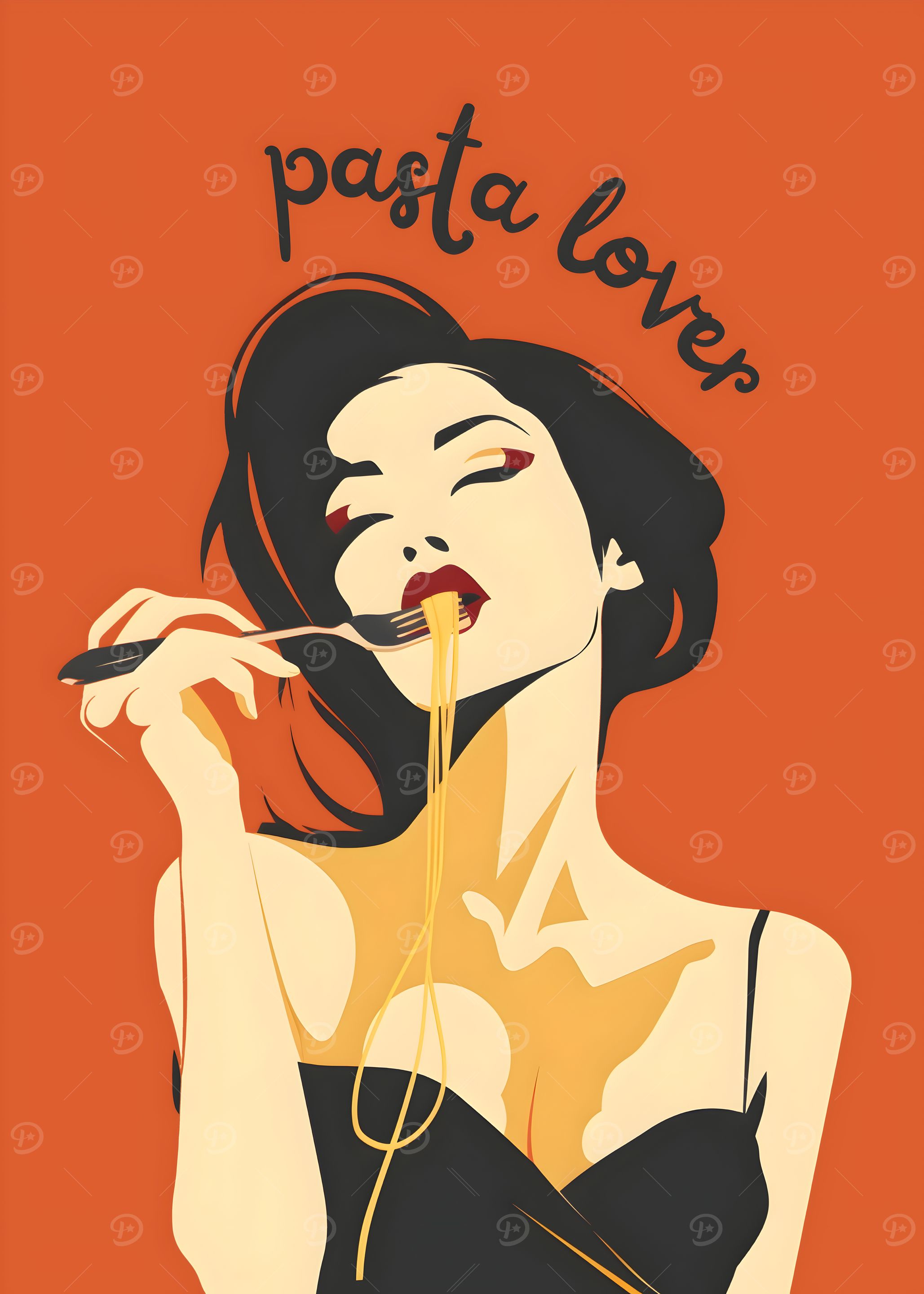 Pasta Lover Illustration
