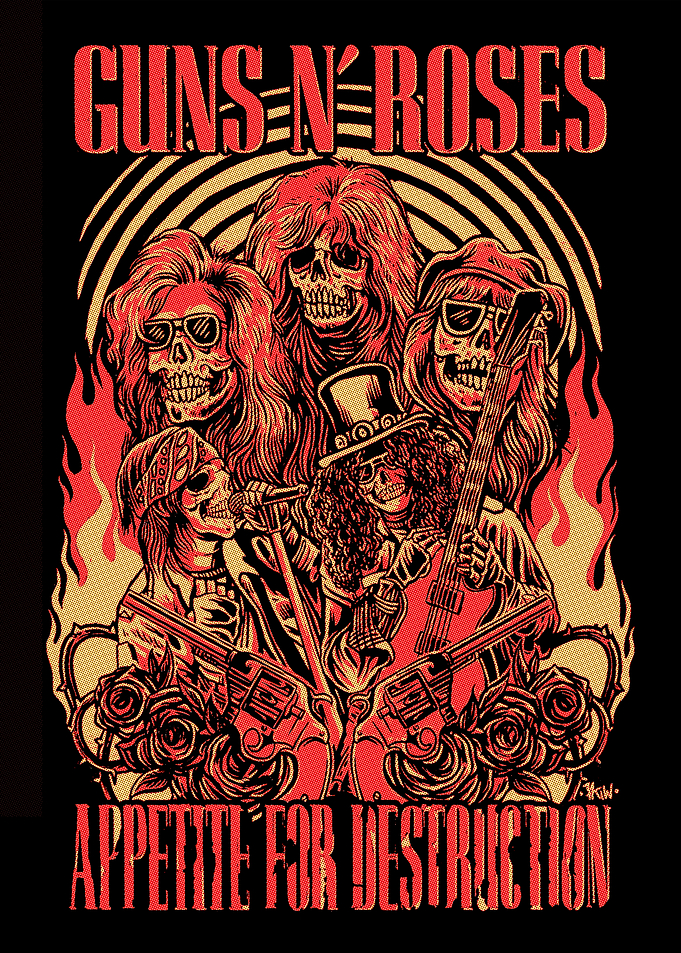 Guns N' Roses Skull Artwork
