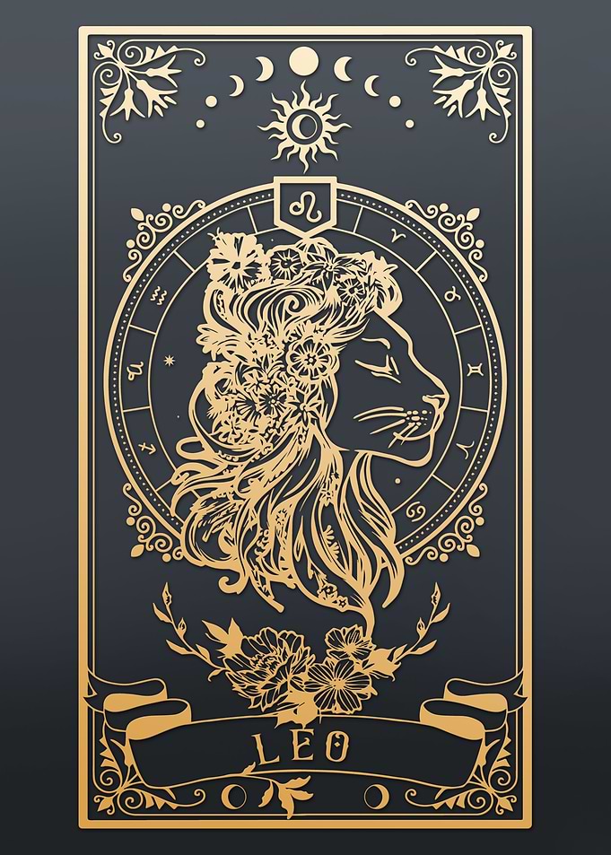 Leo Zodiac Sign Art