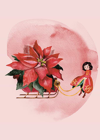 Poinsettia Sleigh Ride