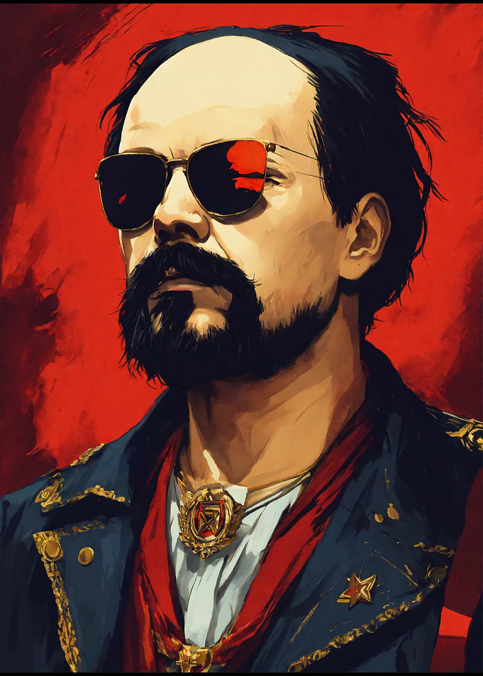 Red Guard Leader Portrait