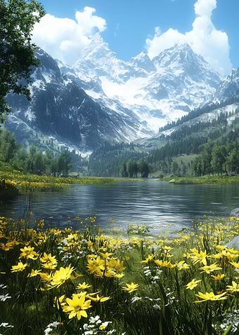Mountain Lake Serenity