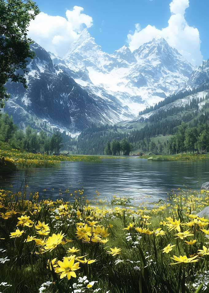Mountain Lake Serenity