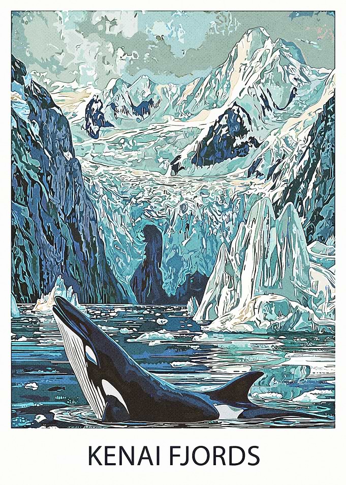 Orca in Kenai Fjords