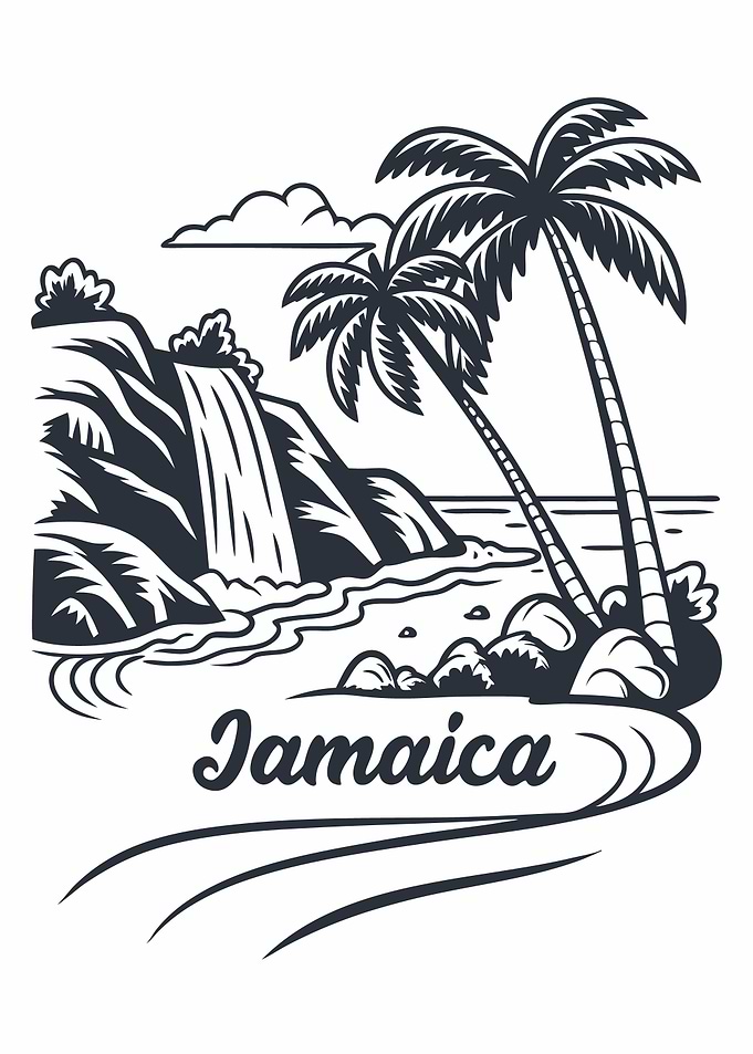 Jamaica Beach Scene