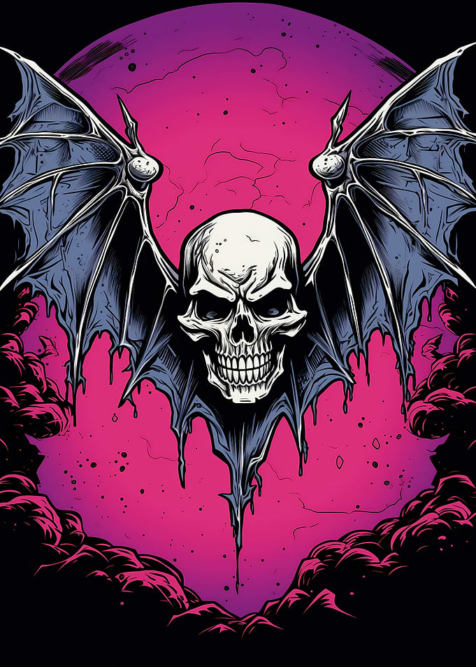 Skull with Wings