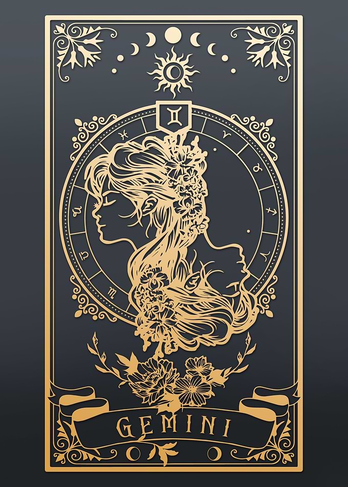 Gemini Zodiac Sign Art