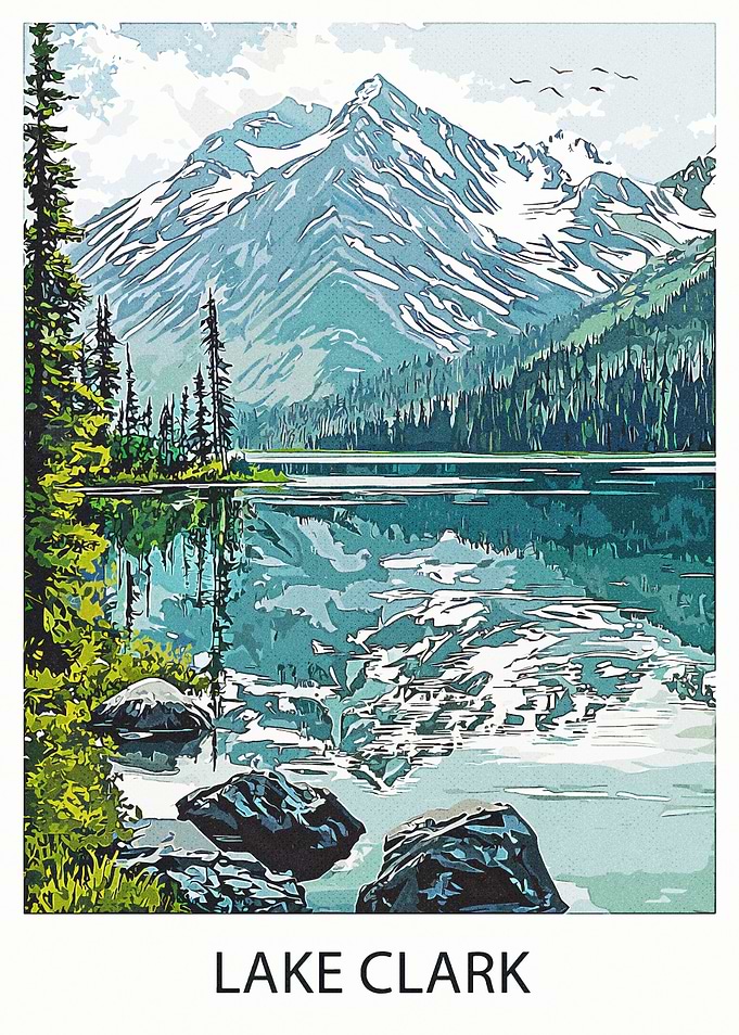 Lake Clark Mountain View