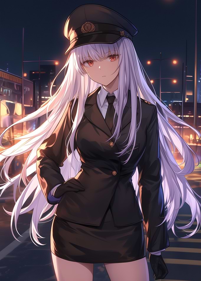 Anime Girl in Uniform