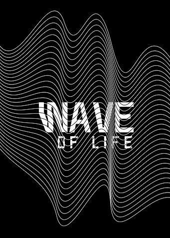 Wave of Life Abstract Art