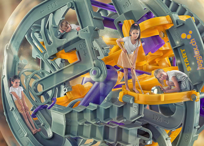 Kids in a Ball Maze