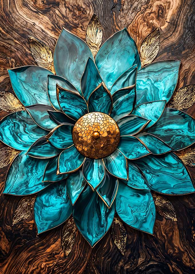 Wood and Gold Harmony