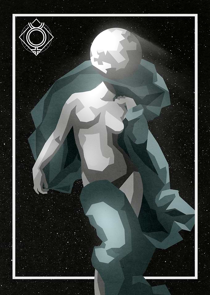 Mercury Planet Rise Art