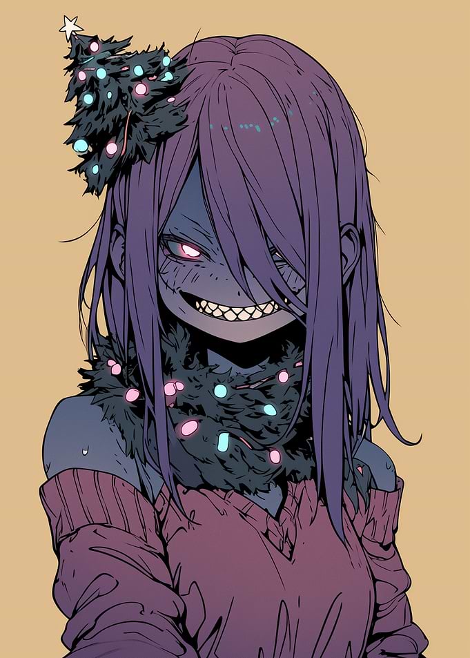 Creepy Christmas Girl