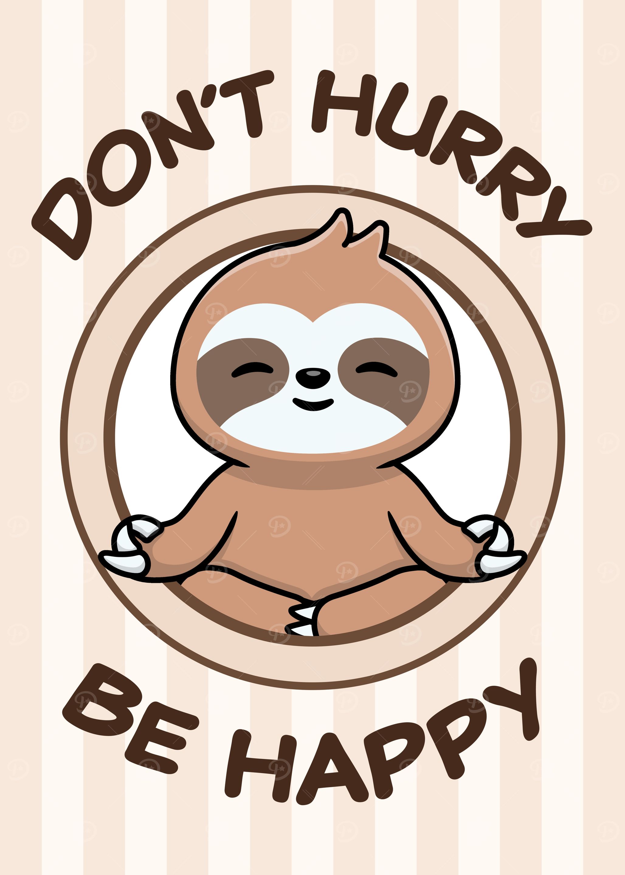 Sloth Meditation Poster