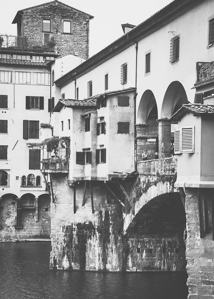 Ponte Vecchio Florence Old Bridge in Italy