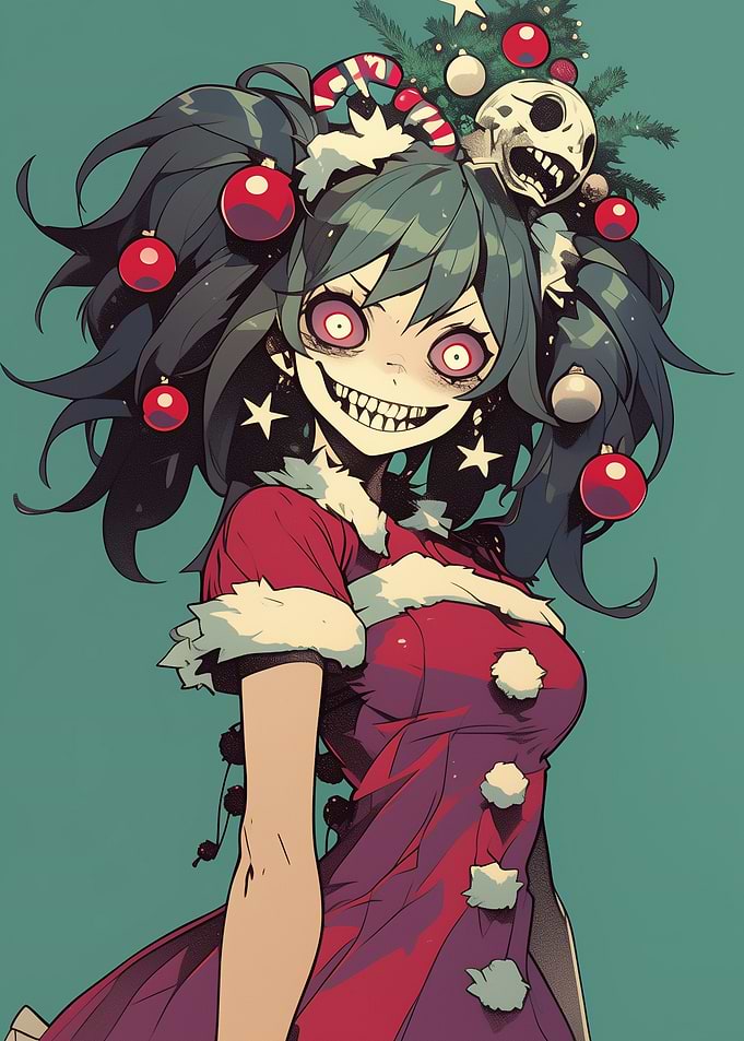 Creepy Christmas Girl