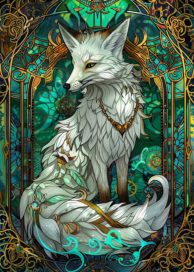 Fox Stained Glass