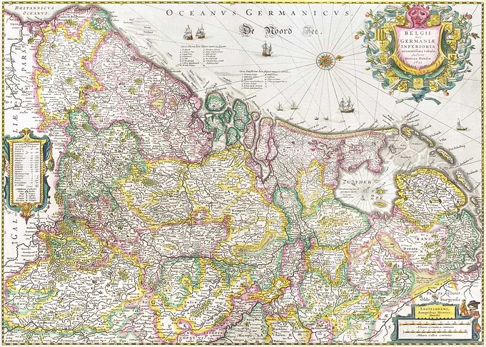 Antique Map of the Netherlands