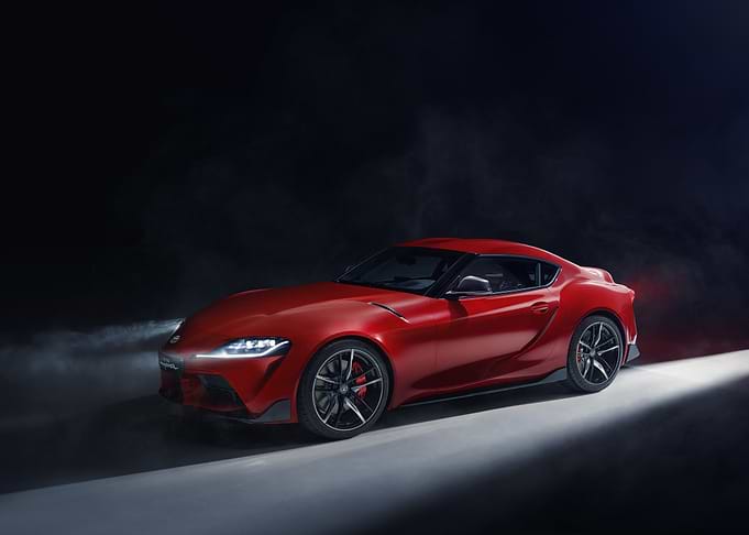 Red Toyota Supra
