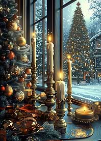 Christmas Window View