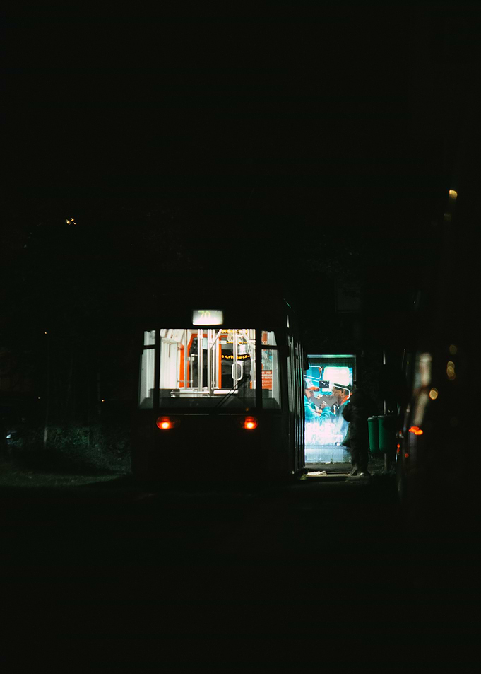 Tram at Night