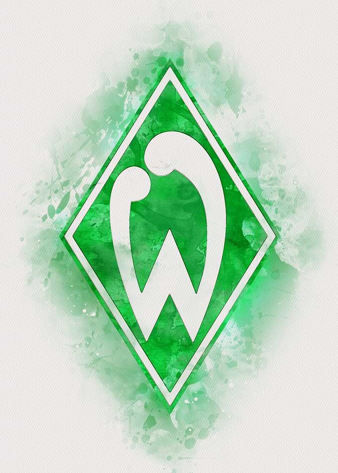 SV Werder Bremen Logo Watercolor