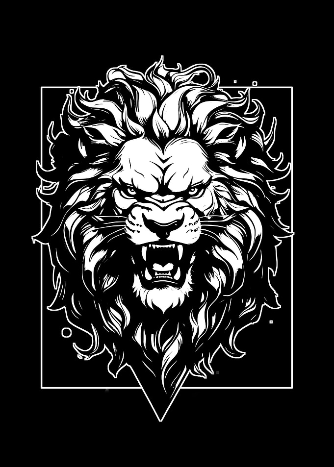 Roaring Lion Illustration