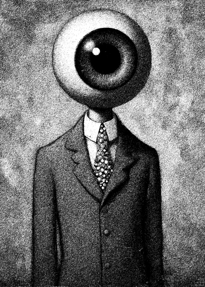 Eye Man in Suit