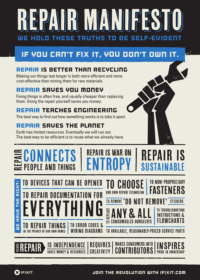 Repair Manifesto Poster