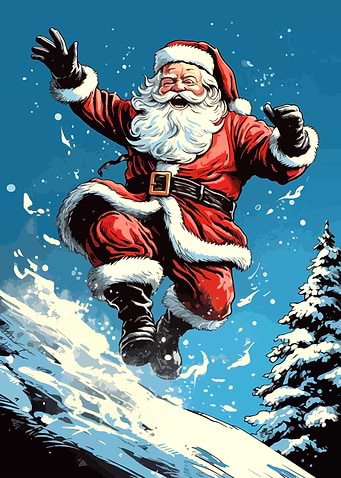 Santa Claus Jumping