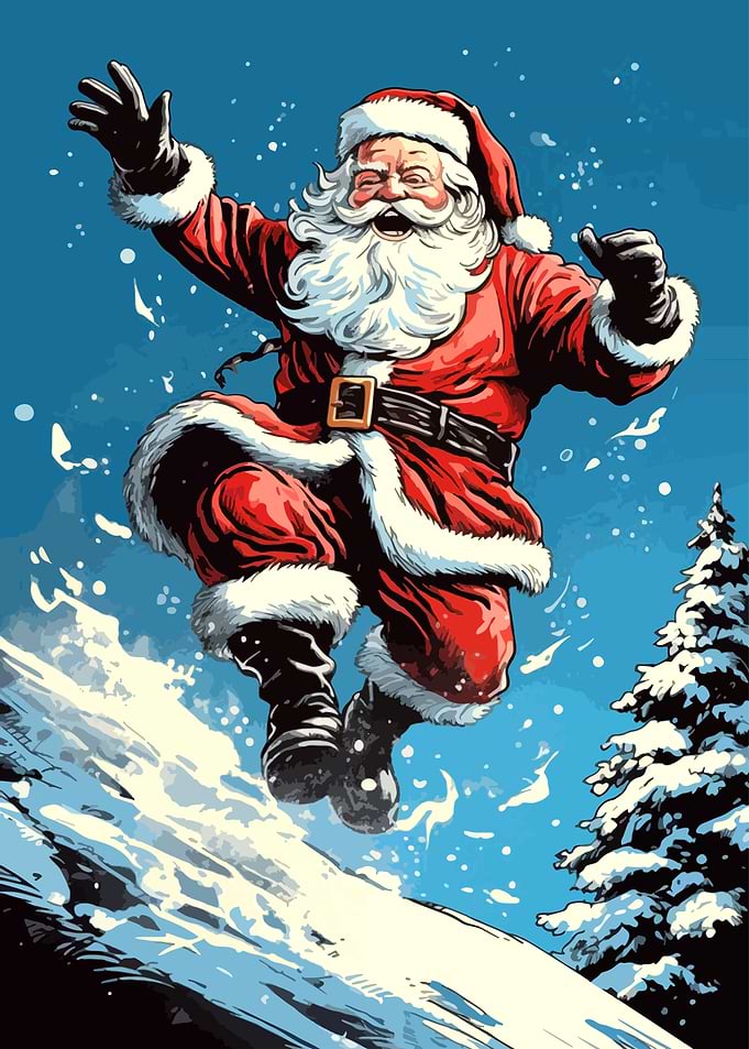 Santa Claus Jumping