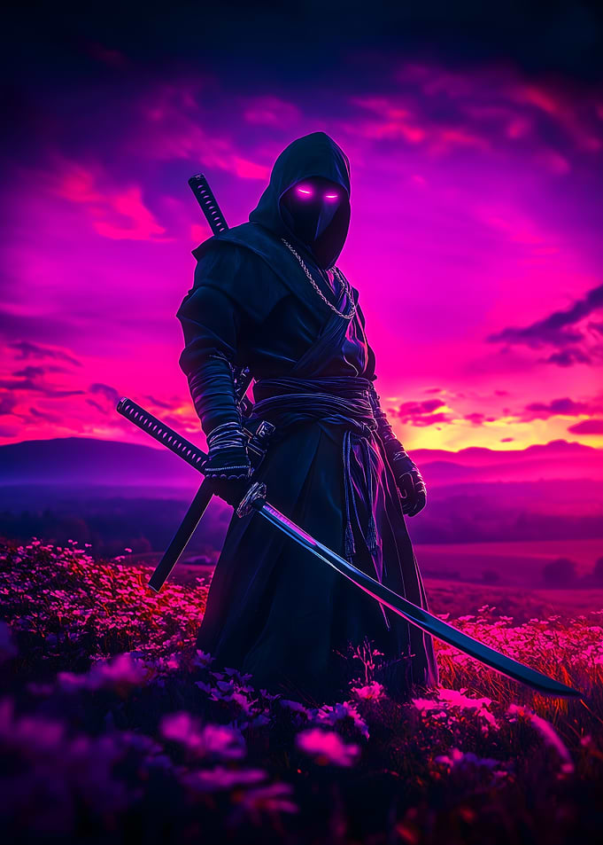 Ninja at Sunset