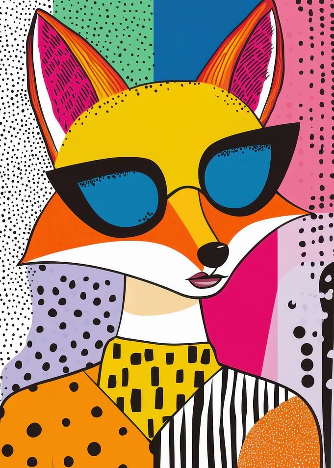 Cool Fox in Sunglasses