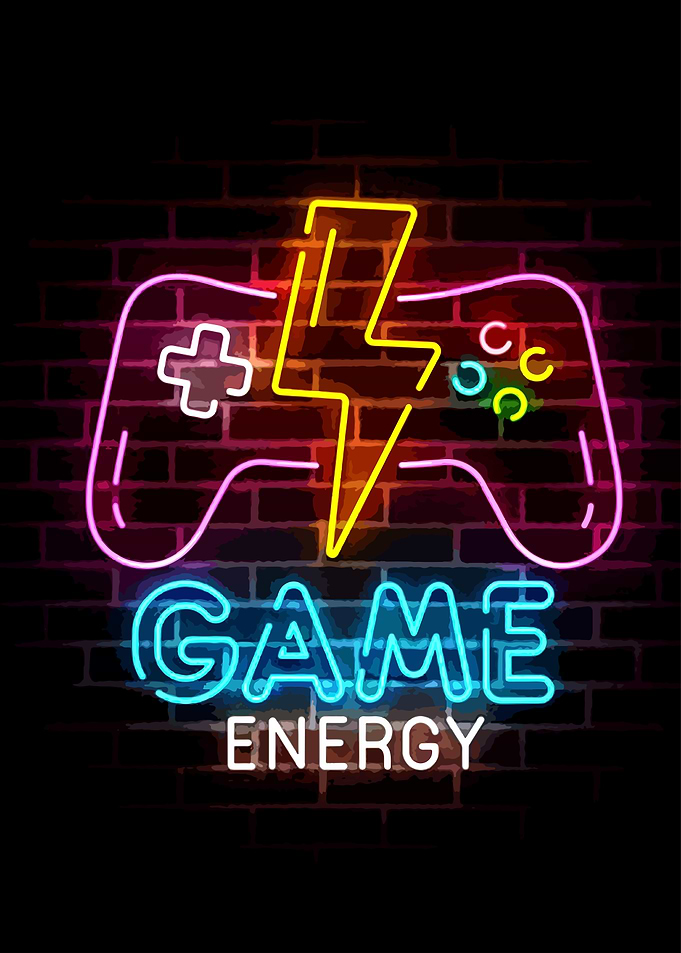 Game Energy Neon Sign