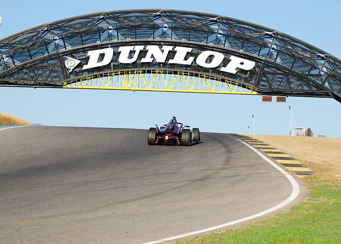 Dunlop Bridge Formula E Race Car