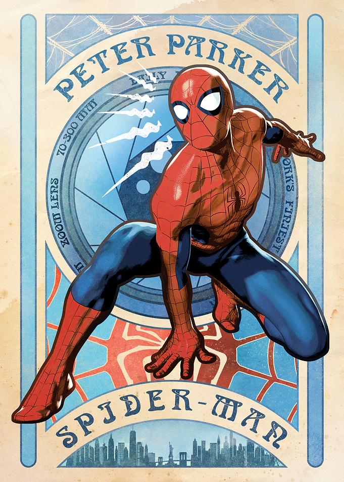Spider-Man Art Nouveau