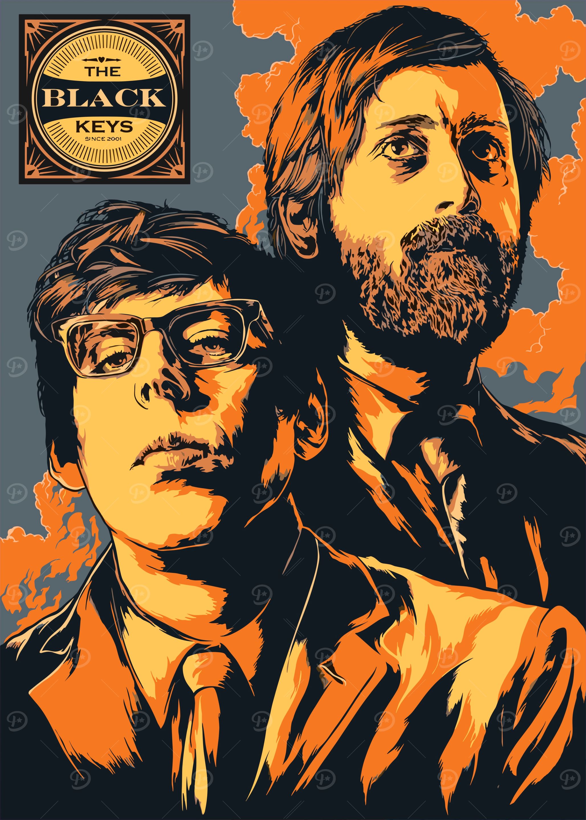 The Black Keys Band Poster