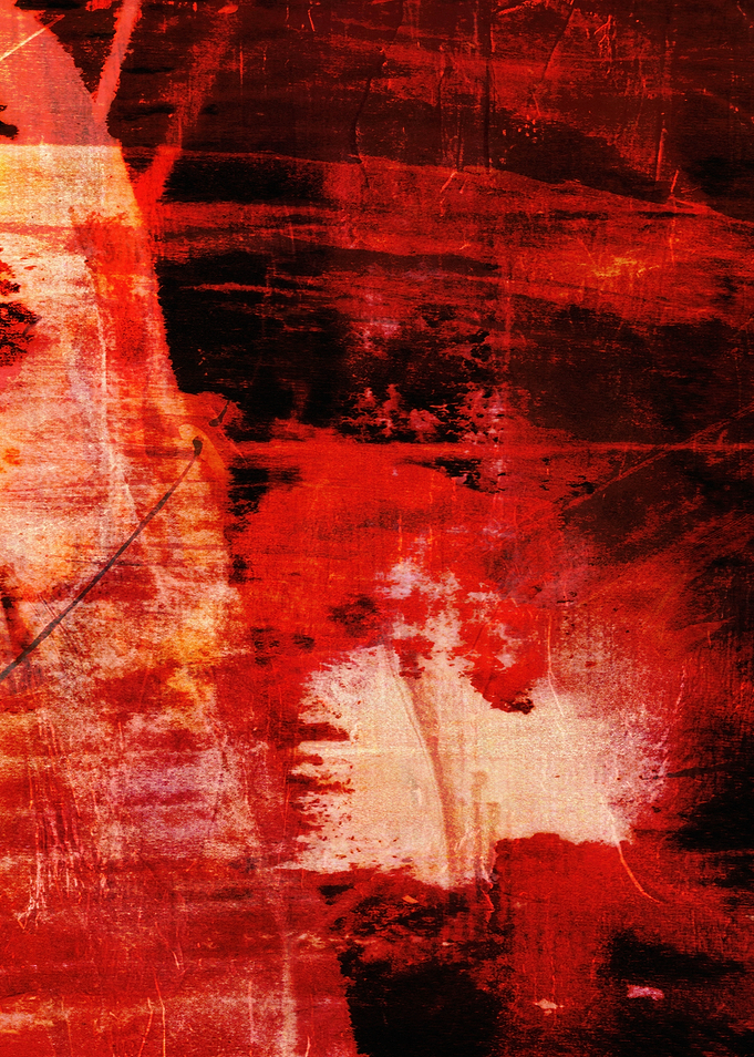 Abstract Red and Black Painting
