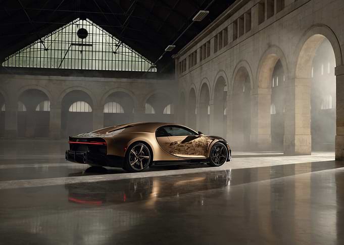 Gold Bugatti Chiron