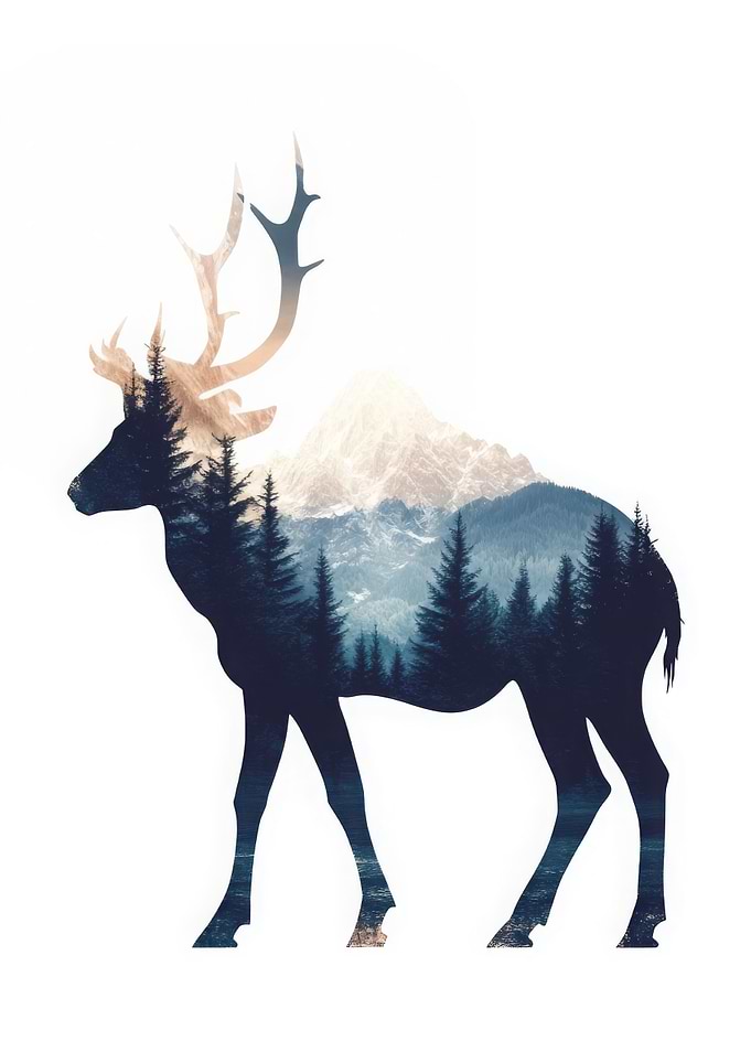 Deer Mountain Silhouette