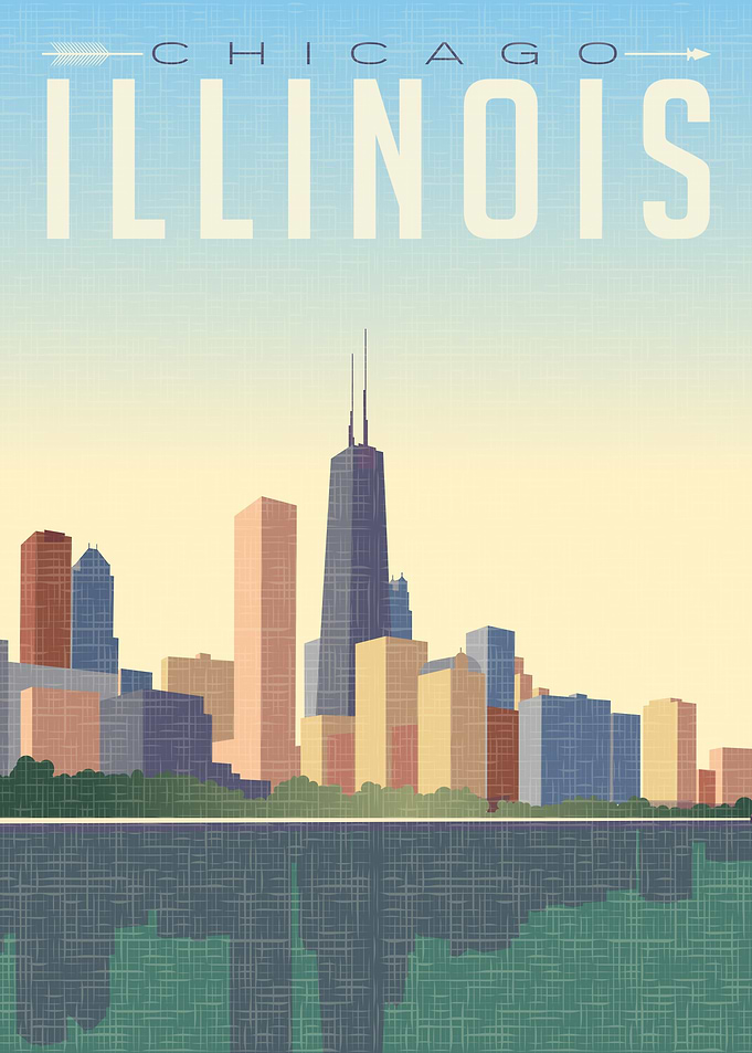 Chicago Skyline Poster
